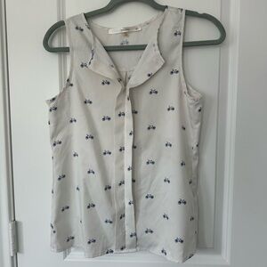 Fun 2 fun Bicycle Print Sleeveless Top